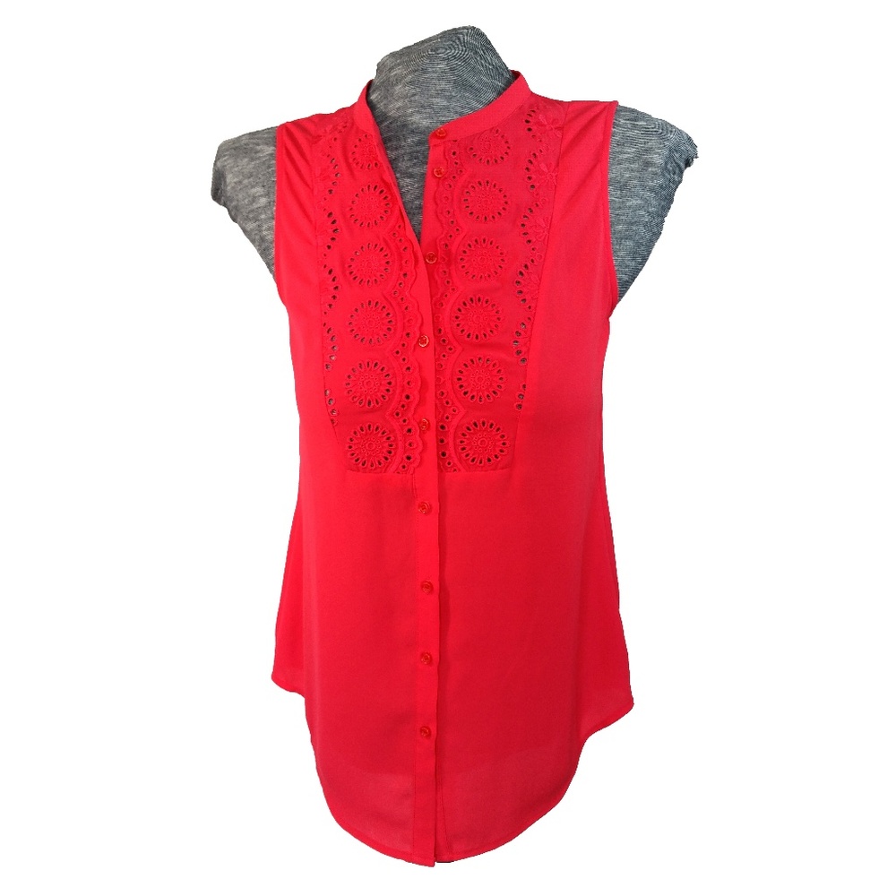 Anthropologie Maeve Sleeveless Button Down Top M/6